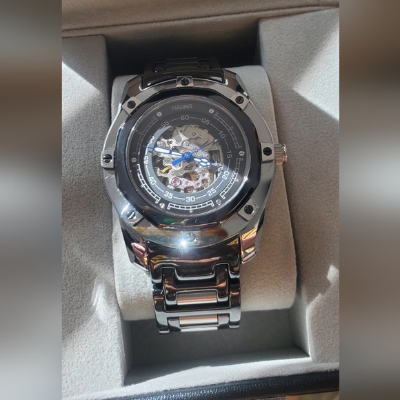 Croton Lord Harris Limited Edition Automatic Tungsten Skeleton Watch CN307069